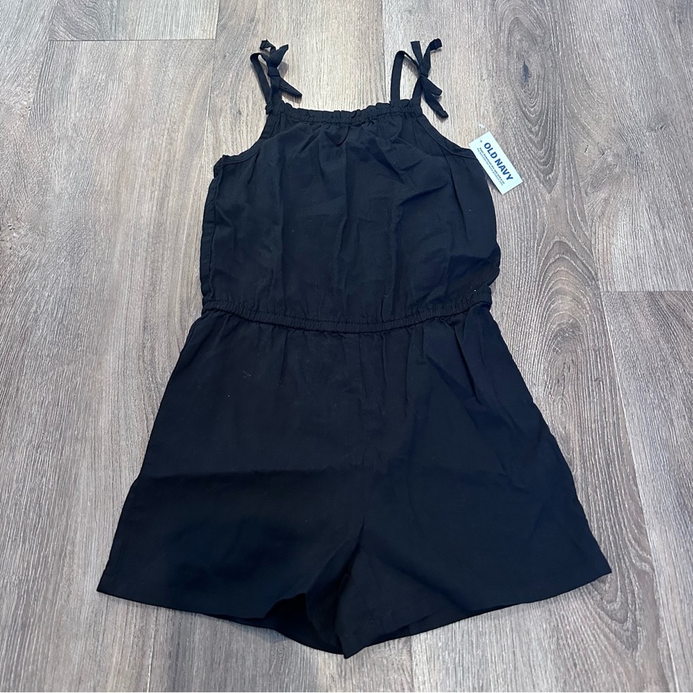 Old Navy girls black romper